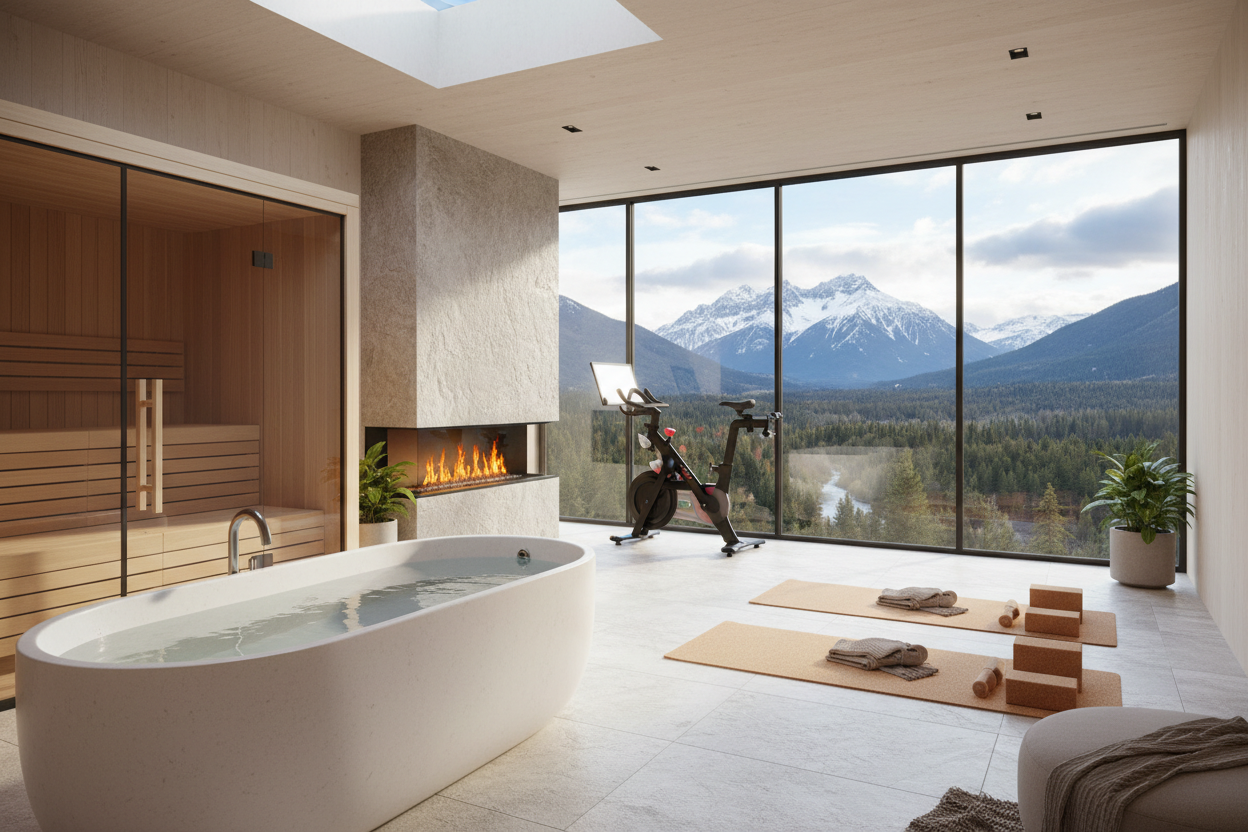 Luxury wellness area